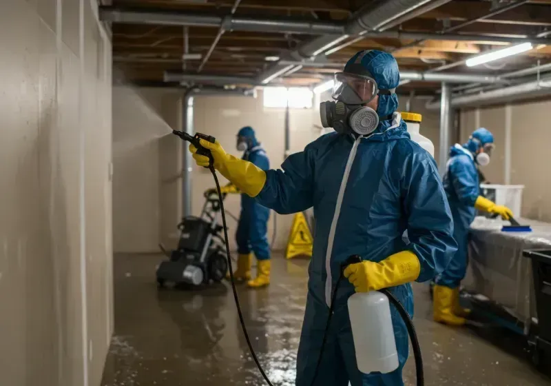 Basement Sanitization and Antimicrobial Treatment process in Springerville, AZ