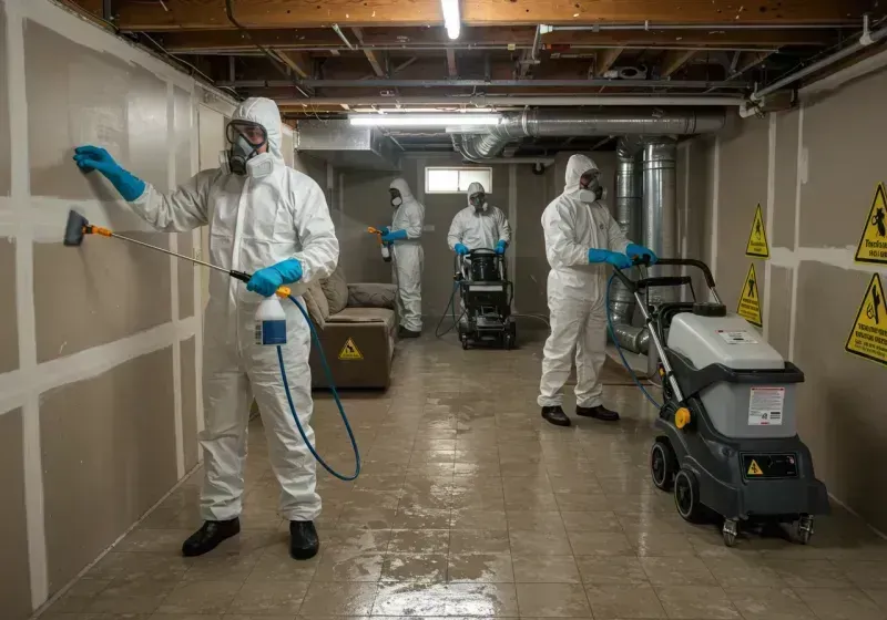 Basement Moisture Removal and Structural Drying process in Springerville, AZ